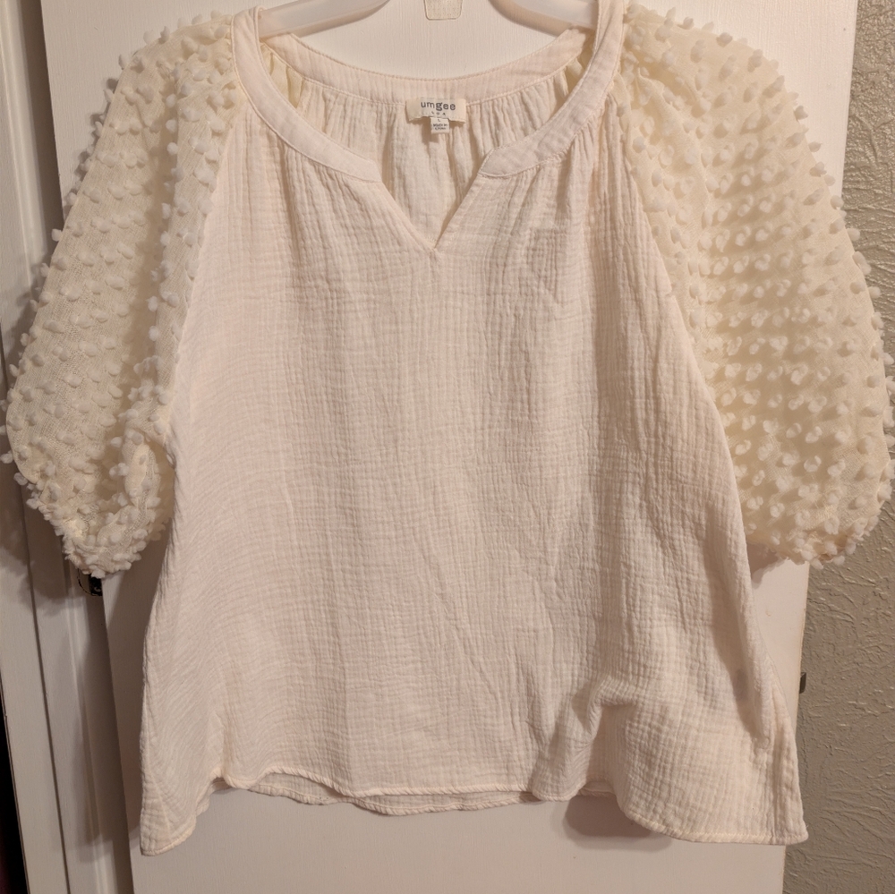 Umgee Creampuff Blouse L